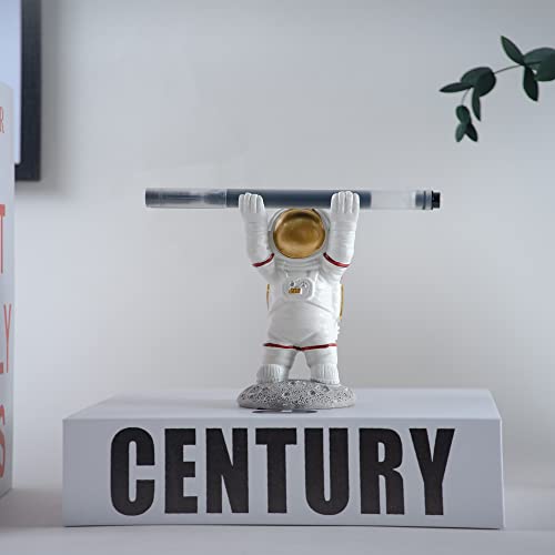 BUTILIVEEN Astronaut Pen Pencil Holder Stand for Desk, Resin Pen Display Stand Pencil Display Holder for Home Office Gifts, Standing Astronaut Pen Holder - style: Pen Stand