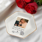 Personalized Mom Photo Jewelry Tray, Forever You Little Girl Jewelry Dish; Personalized Grandma Photo Trinket Tray, Mother of the Bride Gifts, Mothers Day Gift for Grandma Mama - color: Jewelry Dish 1