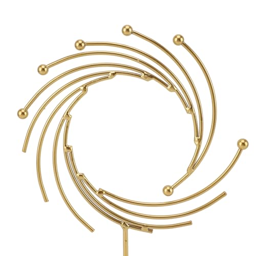 Abstract Sculpture, Modern Metal Ornament Hand Made Tabletop Decoration for Living Rooms and Offices, 11.8 x 7.9in