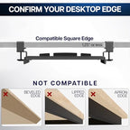 VIVO Kleine Tastaturablage Unter dem Schreibtisch ausziehbar mit Extra stabilem C-Klemmhalterungssystem, weißer Rahmen, MOUNT-KB05ES-A - color: Light Wood, size: 20 inch