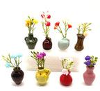 8 Pack Mini Ceramic Vase Magnets for Fridge, Cute Plant vase Fridge Magnets, Plant Vase for Refrigerator Decoration Kitchen Locker Kitchen Office