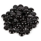 Mr. Fireglass 10 Pound Fire Glass Beads, 1/2" Reflective Round Fire Glass Drops for Fireplace Fire Pit & Lanscaping, High Luster Onyx Black (Pack of 2) - color: Onyx Black, size: 1/2 inch, 10 Pounds (Pack of 2)