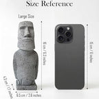 Easter Island Moai Statue - Stone Moai Figurine Decor for Home & Outdoor Garden - 3 (Large Size) - size: Large Size