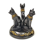 Bast Bastet Cats Crystal Ball Stand Sphere Display, Natural Healing Feng Shui Glass Orb Holder Base Statue Decoration, for 40mm-80mm Ball - style: Bast Cat
