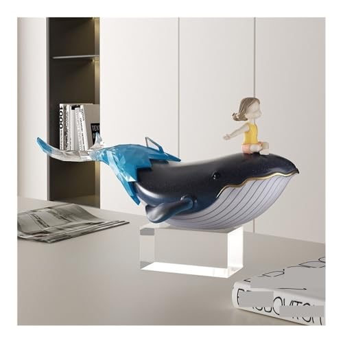 Decorations for Living Room, Modern Light Luxury Fish Shape Ornaments Resin Small Objects Creative Crafts Decoration