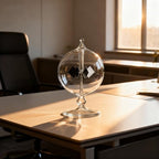 Clear Solar Power Crookes Radiometer Sun Light Energy Glass Windmill Spinning Vanes