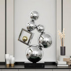 Statue Decorations Luxury Living Room TV Cabinet Wine Cabinet Ornaments Entryway Decorations Metal Crafts Home Decor Object