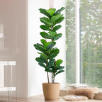YEPDIN Artificial Fiddle Leaf Fig Tree 5FT Faux Fiddle Leaves Fig Tree Artificial Plants in Pot for Indoor Outdoor Fake Tree Plants - style: 5 FT