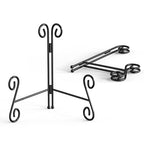 Plate Stand, 6 Inch Metal Plate Stands for Display 1 Pack, Black Iron Easel Stand Decorative Plate Holder for Picture Frame Photo Collectibles Book - size: 6 Inch - 1Pack