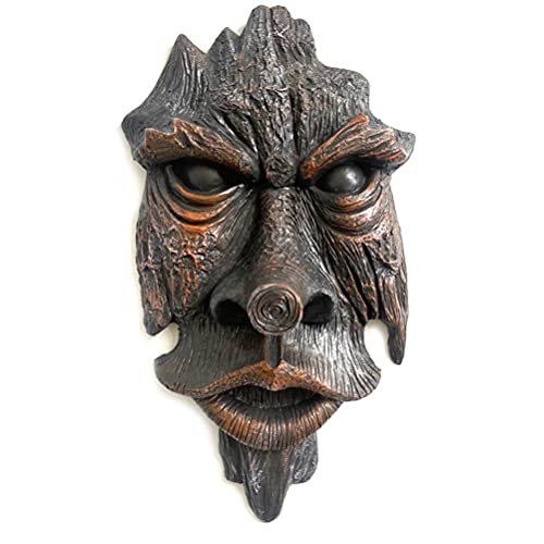Tree Face, Nottingham Wood Spirit Greenman Tree Sculpture, Spirit of Nottingham Woods Greenman Sculpture for Home Outdoor Patio Garden