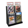 EnderToys Graded Card Display Stand (2 Pack) (2 Tier) (Black) - Compatible with PSA, Beckett, and CGC - size: 2-tier