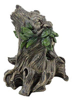 Ebros Gift Mythical Forest Tree Spirit Ent Celtic Greenman Decorative Bookends Figurine Pair Set 6" Tall Wicca Horned God Sculptural Bookend Library Bookshelf Accent