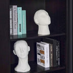 Abstract Decor Sculptures Home Decor - Resin Thinker Human Head Statue Shelf Decorations Bust Statues for Living Room Office Table Art Decor Accents 7.25 * 6.25 * 8.5 Inch