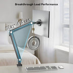 Jakeko Strong Magnetic Portable Monitor Desk Clamp - 75mm VESA Mount 4.7" 12.9" 15.6" 16" 17.3" 18.5 inch 360° Rotate Base Tablet Holder Arm JK07B1 - size: Up to 18.5''