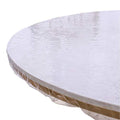 Walrus Clear Round Vinyl Fitted Tablecloth Waterproof Oilcloth Heavy Duty Elasticized Table Cover Elastic Edge Design Plastic Tablecloth Protector for Round Table - size: 36" (Round)