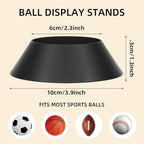 6 pcs Ball Display Stand – Durable Memorabilia Sports Ball Stand Holder for Basketball, pedestal, Soccer, Football, Volleyball Storage Rack