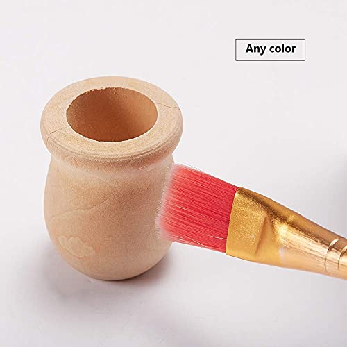 GORGECRAFT 1.5 Inch 10pcs Unfinished Blank Wooden Vase Flower Vase Candle Cups Handmade Natural Flower Container Candle Holders Candlesticks DIY Painting Decor for Hand Painting Crafts Home Decor - size: 1.5x1.18inch,0.79inch