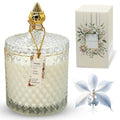 VIONAMI Ghost Orchid Rare Flower Luxury Scented Candle – Soy Candle in Glass Jar, 80Hr 14.8oz, Scented Candles for Women, Candle Gift for Her, Birthday Gifts for Women, Luxury Candles for Women
