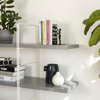 Balvi The Library Metal Bookend – Decorative and Functional Book Holder for Home and Office – Sturdy Black Design with Anti-Slip Bumpers – Ideal Gift for Book Lovers – Sujetalibros