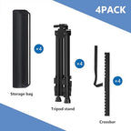 Art Painting Display Easel Stands - Portable Adjustable Aluminum Metal Tripod Artist Easels with Bags, Extra Sturdy for Table-Top/Floor Painting, Drawing, and Displaying, Black 4 Pack - style: Black - 4pack