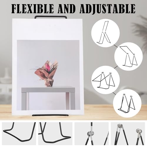6 Pack Large Metal Book Stand for Display Adjustable Display Holder Easel Collector Stand for Home Office Back to School Books Frames Comic Plates Album CD Magazine (11.8 Inch) - size: 11.8 Inch