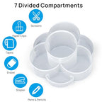 Topwey Pen Holder for Desk, Rotating Pencil Holder, Cup Holder for Desk Office, Pen Organizer (Pure White) - color: Pure White