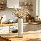 12 Inch White Vase Ceramic Flower Vase, Tall Vases for Pampas Grass, Home Decor, Modern Textured Vases for Living Room Decorations,Table Centerpieces,Shelf,Farmhouse Small Ceramic Vase - style: Shape 11