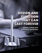 novium Hoverpen - Luxury Pen for Men & Women, Vertically Standing Executive Ballpoint Pen with Top Grade Free-Flowing Ink Refill, Metal Made, Unique Gifts, Luxury Pen for Men, Mens Gifts Ideas - color: Pearl Gray