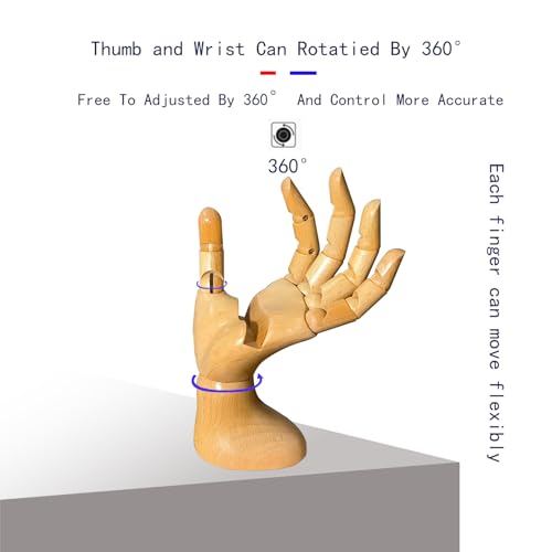 Mannequin Hand, Cell Phone Stand,Phone Holder,Phone Stand for Desk,Phone Holder for Desk,poseable Figure,Articulated Fingers,Cell Phone Stand,Male Hand of Left for Mobile Phone. - color: Male_left 7.9 in With Groove