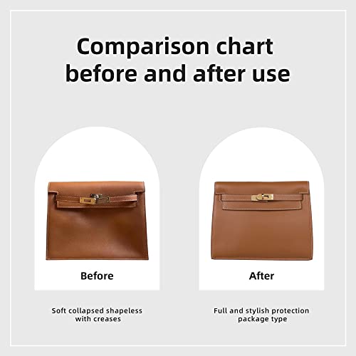 DGAZ Silk Purse Organizer Insert For Hermes Kelly Danse 22 bag，Silky Smooth Bag Organizer，Luxury Handbag & Tote Shaper（Gold，22） - color: Gold