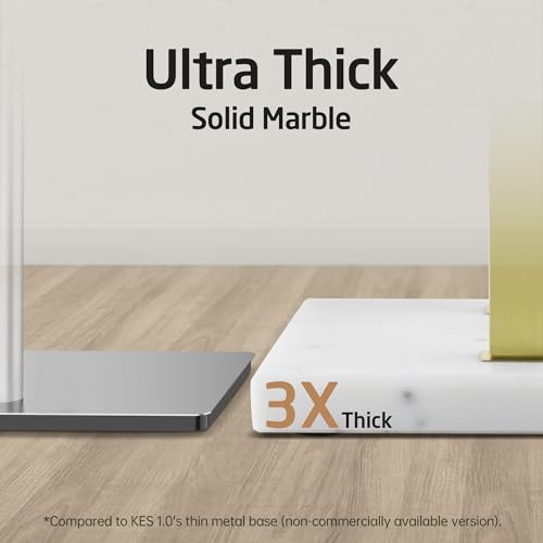 KES Standing Towel Rack with Marble Base, 2-Tier Towel Stand for Bathroom Floor, Upgrade Steady Design, T-Shaped Towel Drying Rack Gold, SUS304 Stainless Steel, Brushed Gold Finish, BTH217-BZ - color: Gold, size: 33” H (2-tier)