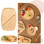 1PCS Bamboo Bathroom Trays - Suitable for The Bathroom,Kitchen,Breakfast Tray and Decorative Tray (10.63 in * 7.09 in) - size: 10.6" x 7.1" x 0.4"
