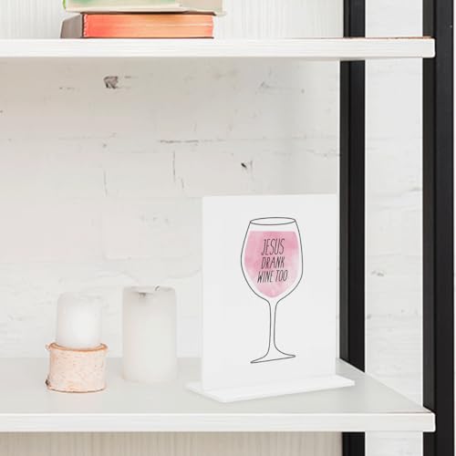 Funny Office Home Decor - Minimalist Acrylic Desk Piece for Office, Room & Lounge, Modern & Durable, 4 × 4.7 Inches