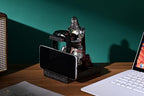 King's Guard Watch Display Stand Eyeglass Jewelry Bracelet Necklace Holder Trays Towers Resin Pen Holder Warrior Knight Mobile Phone Stand for Office & Home (Iron) - color: Iron