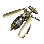 3D Steampunk Metal Fruit Fly Model Kit – DIY Mechanical Brass Insect Puzzle for Adults, Retro Collectible Assembly Craft, Unique Home Office Decoration Gift (Fruit Fly) - style: Fruit Fly
