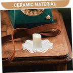 Levemolo Minimalist Ceramic Tealight Candle Holder Small and Table Centerpiece for Wedding