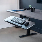 VIVO Adjustable Computer Keyboard and Mouse Platform Tray, 34 x 10 inch Ergonomic Under Table Desk Mount Drawer Underdesk Shelf, Black, MOUNT-KB36B - color: Black, size: 34"