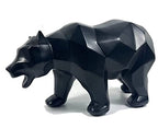 SMRTHMRT Abstract Geometric Sculptures Animals Statues,Collectible Figurines Home Office Tabletop Ornaments (Black Bear) - color: Black Bear