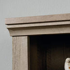 Sauder 5 Tier Book Shelf Wooden Bookcase Multipurpose Bookshelf for Home Office, Living Room, in Lintel Oak - color: Lintel Oak