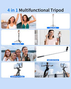 Auto Face Tracking Tripod 360° Rotation, 67" Tripod for iPhone Selfie Stick,Phone Tripod Stand Holder with Remote Gesture Control,No App, for Live Video Tiktok Live Vlog Streaming Video