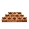 Kaizen Casa Tea Light Holders for Rustic Centerpieces for Dining Table Wedding Party Candle Centerpieces for Dining Table Wedding Party Set of 12 (Outer Dia: 2.25", Inner Dia: 1.6")