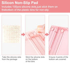 25 Pack Desk Drawer Organizer Set,Vanity and Desk Drawer Storage Bins,Clear Plastic Drawer Organizer Trays for Makeup,Office,Bathroom and Kitchen(pink)