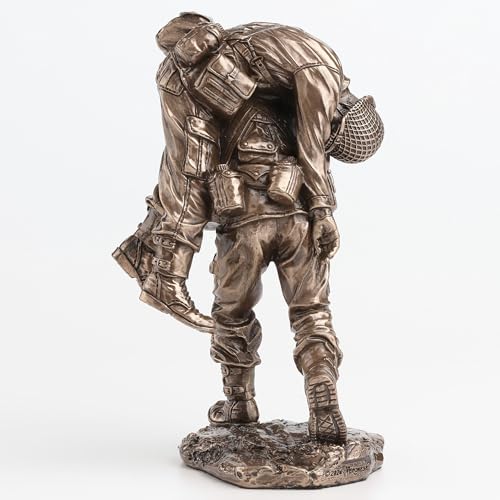 Veronese Design 5 1/8 Inch No Soldier Left Behind Cold Cast Resin Bronze Finish Military Gift Statue