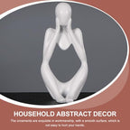 PRETYZOOM Modern Abstract Thinker Statue Decorative Art Home Accessory Neutral Minimalist Decor