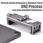SHINEWEE Full Metal Tablet Tripod Holder - Compatible with iPad mini/Air/Pro | 1/4" Screw & Arca-Swiss Dovetail Mounts | Universal Tablet Clamp Adapter