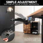 VIVO Adjustable Computer Keyboard and Mouse Platform Tray Ergonomic Under Table Desk Mount Drawer Underdesk Shelf, Light Wood, MOUNT-KB03C - color: Light Wood, size: 25"