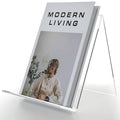 Acrylic Book Stand, Book Display Holder 8.5 x 11, Clear Acrylic Display Easel Transparent Display Stand Holder Tablet Holder for Album, CD, Magazine, Picture, Plate, Artworks, Phone, Tablet - size: 8.5" x 11"