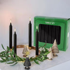 YOROXRG Set of 40 Black Candles – Spell Chime Candles for Halloween, Rituals, Prayer, Birthdays, Meditation, Altar - 4 Inch Tall, Unscented - color: Black-4" 40