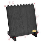 MOOCA Wooden Plank Necklace Jewelry Display Stand for 8 Necklaces, Jewelry Display Holder, Wood Plank Storage Holder, Jewelry Stand, Black Color - color: Black