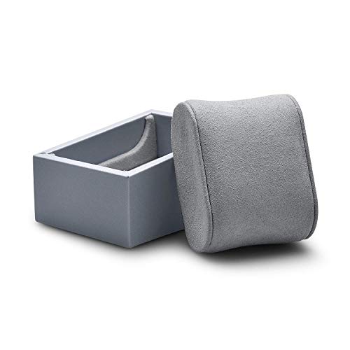 Oirlv Premium Leather Single Watch Display Stand Bracelet Wrist Watch Showcase Jewelry Display Holder (Light Grey) - color: Light Grey
